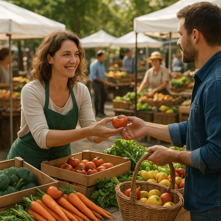I mercati contadini: il cuore dell’economia locale